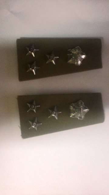 Set of SADF Army Rank insignia Brigadier Rank-Dress no 2