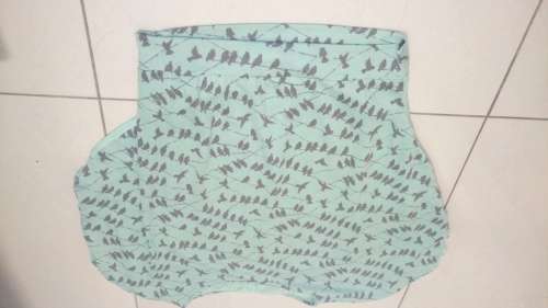 BLUE BATWING TOP