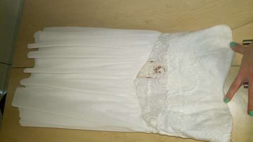 YDE WHITE MILK CROCHET DRESS