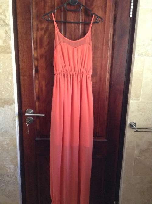 CORAL MAXI DRESS - Size Small