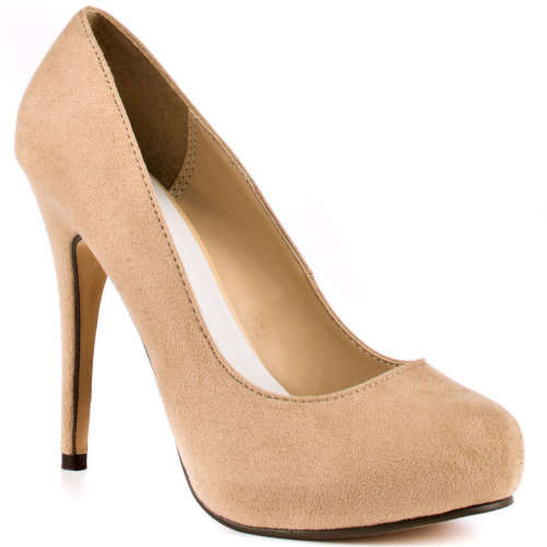 YDE NUDE HEELS WITH BLOCK HEEL - SIZE 6