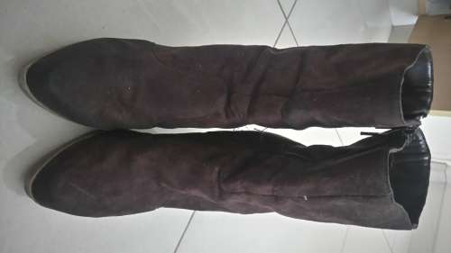 FOSCHINI BROWN BOOTS - HIGH HEELS