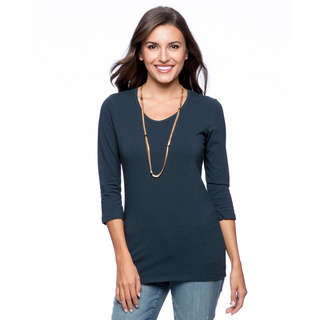 BLUE 3/4 SLEEVE TOP