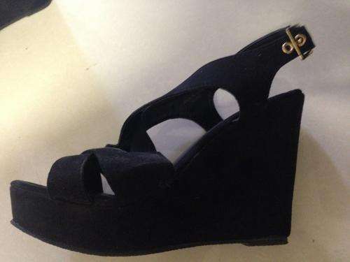 Black Wedge Heels - Like New