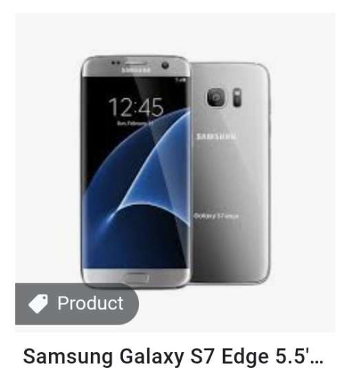 Samsung S7 edge silver