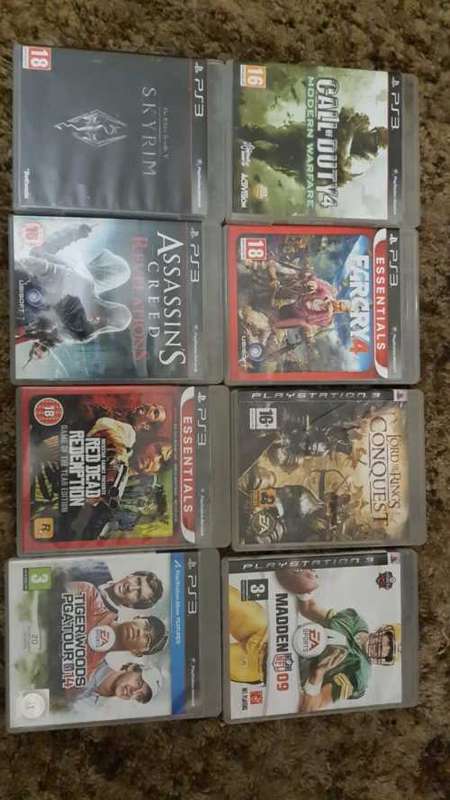 Playstation 3| 500GB HDD| 8 Games| 1 Controller| Accessories| Free Shipping