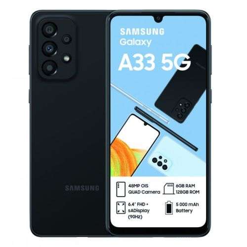 BRAND NEW SEALED Samsung Galaxy A33 5G 128GB Dual Sim - Black