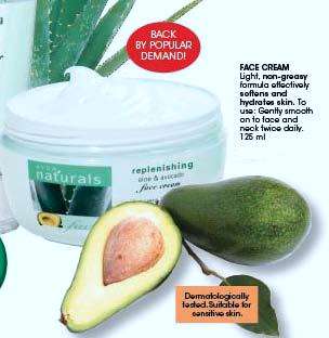 Avon:  Naturals Aloe & Avocado Face Cream