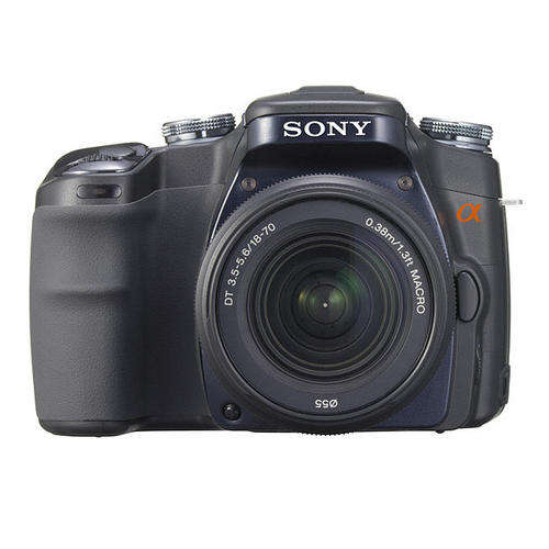 Sony A100 10.2 MP Digital SLR Camera + 18-70mm Macro LenS + Extras