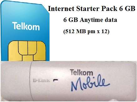 BRAND NEW DLink 3G USB Dongle +Telkom 6GB Data Bundle