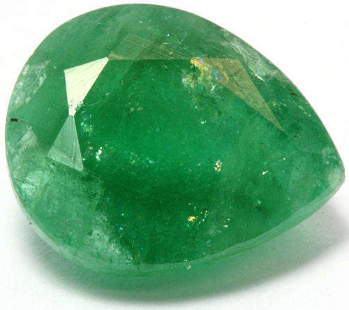 ***R15 000*** CERTIFIED 4.26CT GENUINE DARK GREEN EMERALD PEAR SHAPED