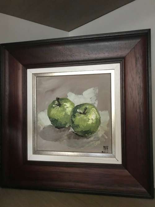 still life with apples