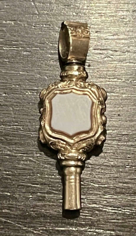 9 ct gold fob watch key