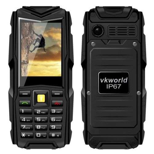 VKWorld Stone V3 Smart Phone, 5200mAh Battery, Waterproof / Dropproof / Dustproof, 2.4 inch Dual ...