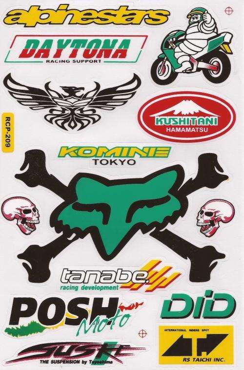 Vinyl Stickers - Fox & Alpinestars - S18