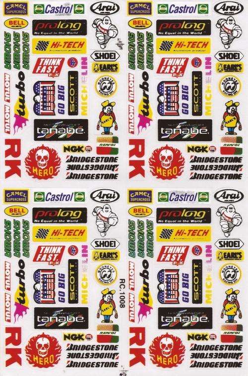 Vinyl Stickers - Various logo's, Arai, NGK -  S 15