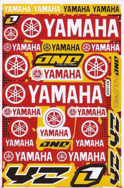 Vinyl Stickers - Yamaha Sheet with 28 stickers S 8
