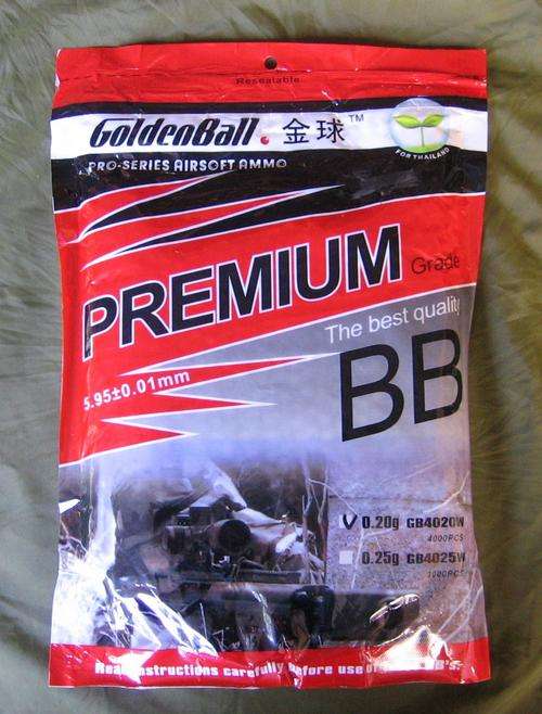 GoldenBall Pro - the best quality BB - Series Airsoft Ammo 0.20g 6mm  4000 Pcs