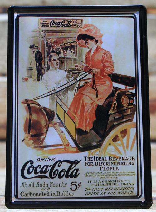 Vintage Style Metal Sign - Coca-Cola