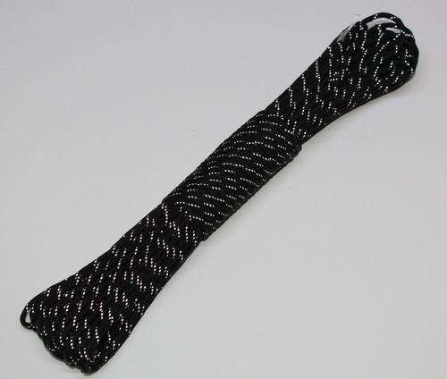 Bosbok Tactical 30m Paracord - Black and Refective