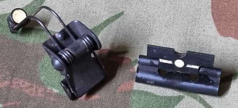 East German AK/AKM front and rear clip on night sights.
