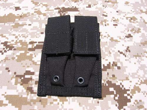 Molle double 9mm magazine pouch ( Black )