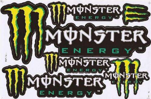 SPECIAL OFFER Vinyl Stickers - Monster  Energy  Sheet with 5 stickers