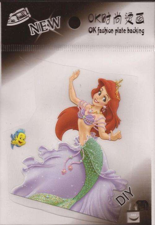 Iron - on sticker - Ariel from The Little Mermaid ( 2 )