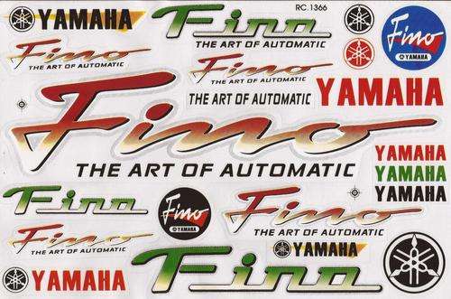 Vinyl Stickers - Yamaha ,Fino  Sheet with 22 stickers