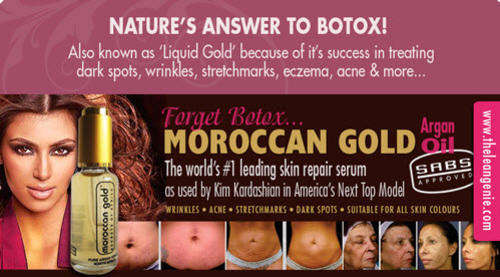 MOROCCAN GOLD ARGUN OIL SERUM - USED BY KIM KARDASHIUN