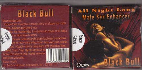 BLACK BULL ALL NIGHT LONG MALE SEX ENHANCER 6 TABLETS