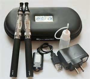 eGo Electronic Cigarette x 2 Starter Kit + Free E Liquid (BLACK)