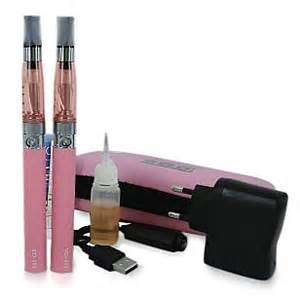 eGo Electronic Cigarette x 2 Starter Kit + Free E Liquid (PINK)