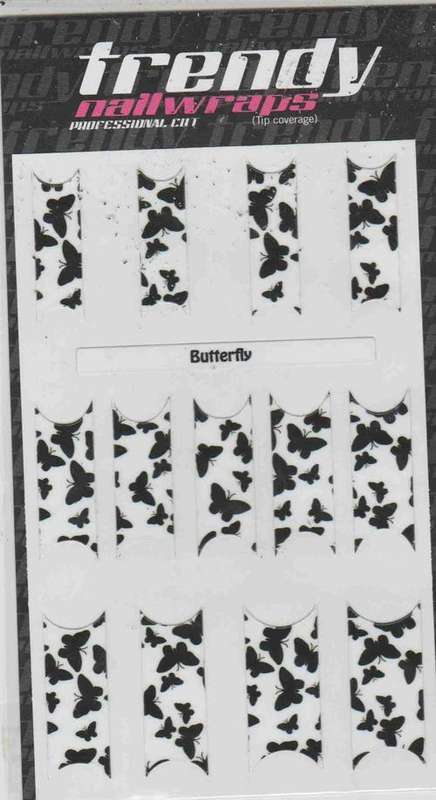 Trendy Nail Wraps Butterfly