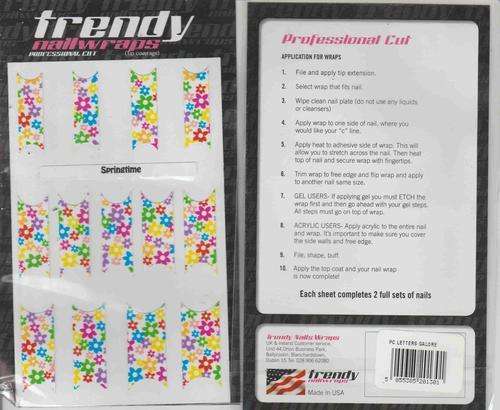 Trendy Nail Wraps Springtime