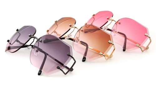 Clear Lens Big Size Shades lunettes Sunglasses Female