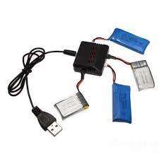 Hubsan X4 H107D 3.7v 350mAh 25c LiPo Battery Charger Quadcopter Battery Combo PoOGY161