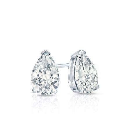 24kt gold plated  2.00  carat total Pear Shaped Brand New Earrings