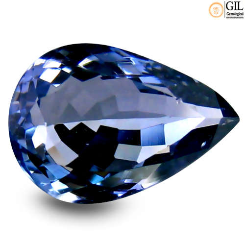 Sought After *TANZANITE* 2.13ct CERTIFIED PEAR Shaped VVS Tanzanite GIL CERTIFIED
