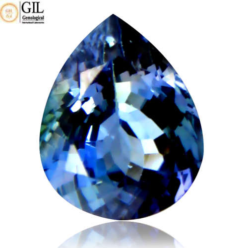 Sought After *TANZANITE* 1.68ct CERTIFIED PEAR Shaped VVS Tanzanite GIL CERTIFIED