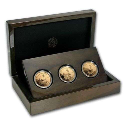 South Africa 2017 - 3-Coin Vintage Krugerrand 50th Anniversary 3 x 1oz Gold Coin