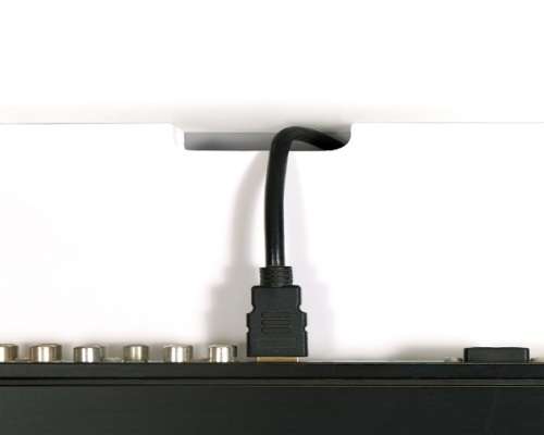 Floating Shelf 3-Piece Set with Media Cable Groove - Mahogany - 300mm Wide
