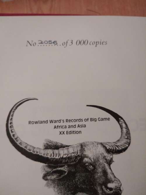 Rowland Ward Records of Big Game 20th edition