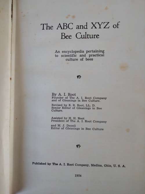 A. I. Root Bee Library