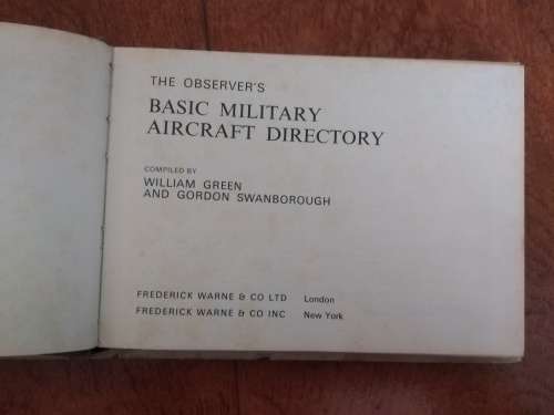 William Green & Gordon Swanborough - Military Aircraft Directory