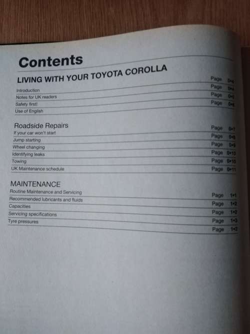 Haynes Toyota Corolla Aug 1992 to 1997 service and repair manual