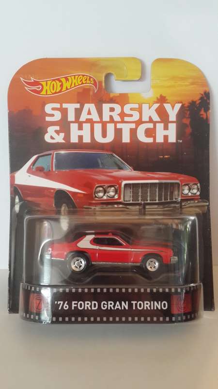 HOT WHEELS RETRO STARSKY AND HUTCH 76 FORD GRAN TORINO