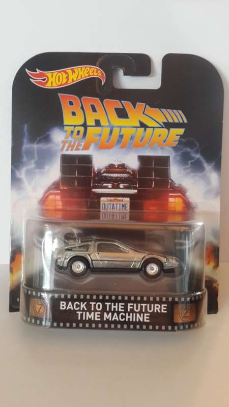 HOT WHEELS RETRO BACK TO THE FUTURE TIME MACHINE