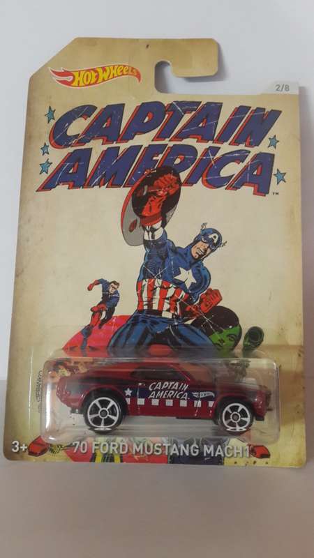 HOT WHEELS CAPTAIN AMERICA 70 FORD MUSTANG MACH 1