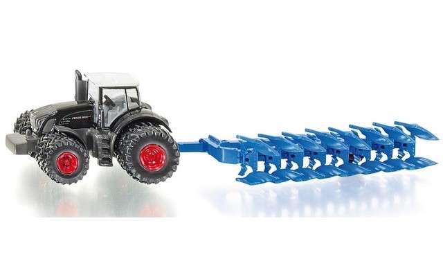 SIKU - 1/87 Fendt tractor with plough